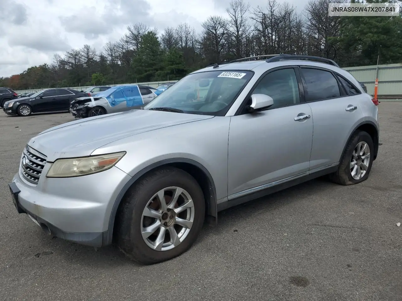 2007 Infiniti Fx35 VIN: JNRAS08W47X207841 Lot: 63251165