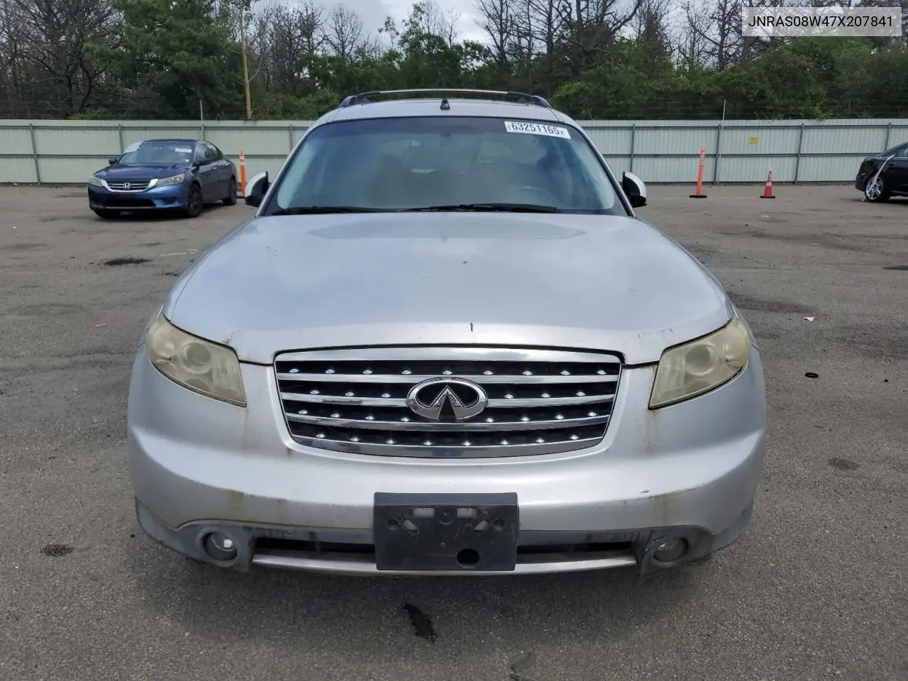 2007 Infiniti Fx35 VIN: JNRAS08W47X207841 Lot: 63251165