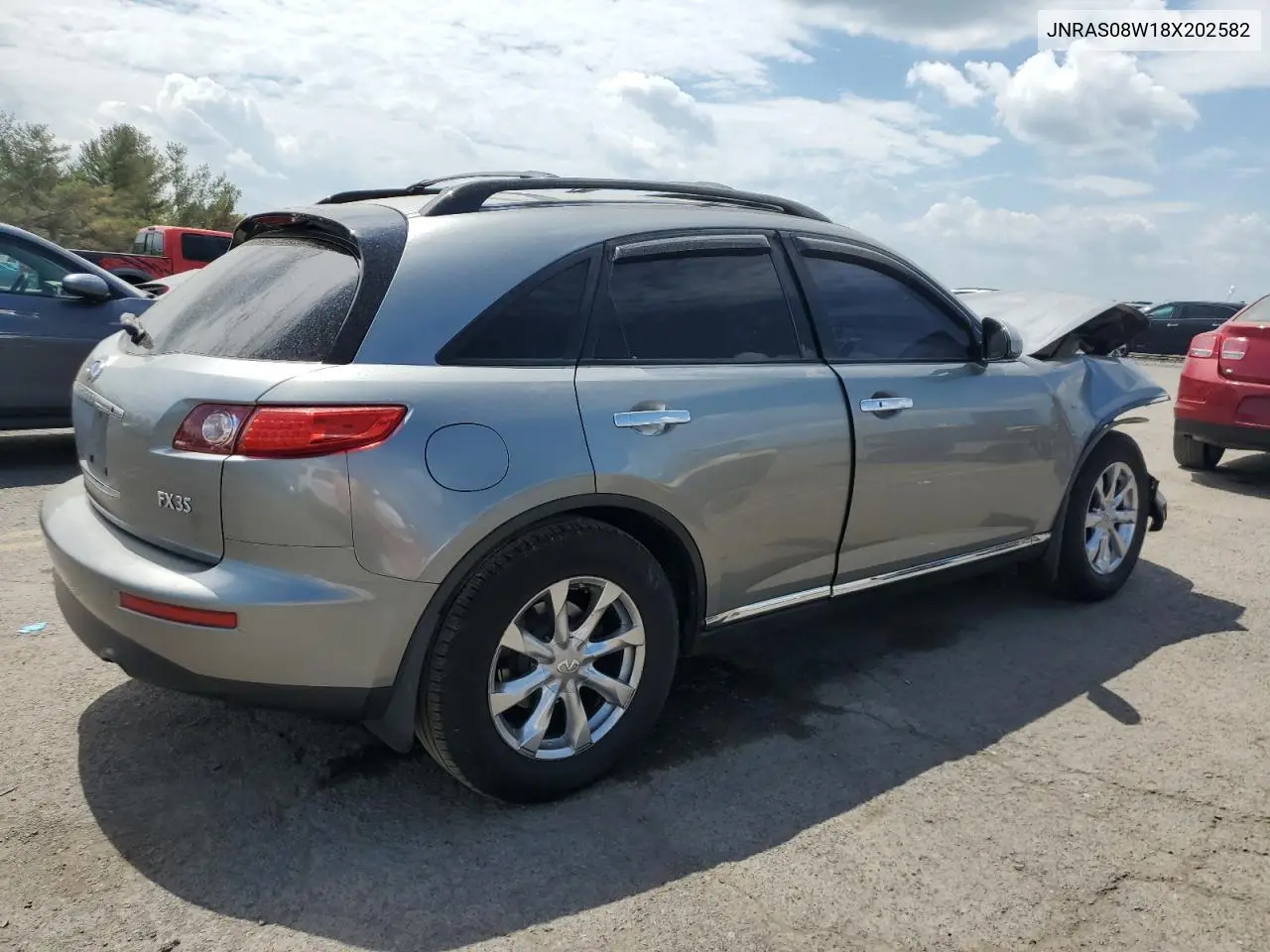 2008 Infiniti Fx35 VIN: JNRAS08W18X202582 Lot: 55660375