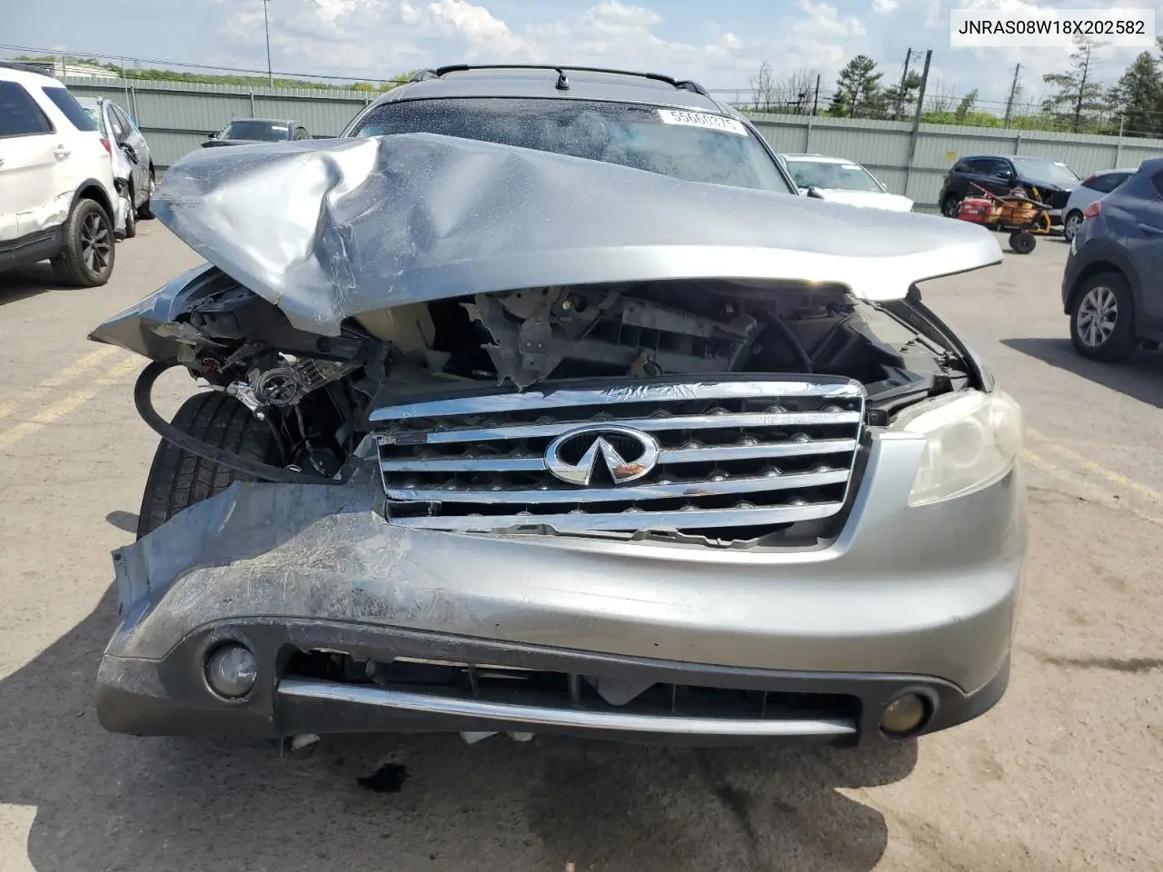 2008 Infiniti Fx35 VIN: JNRAS08W18X202582 Lot: 55660375