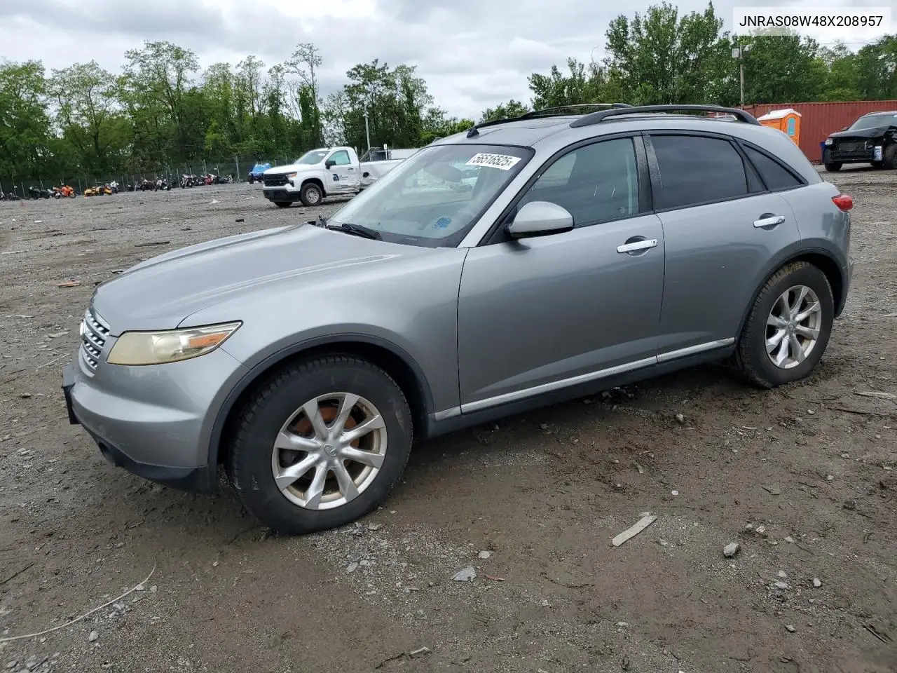2008 Infiniti Fx35 VIN: JNRAS08W48X208957 Lot: 56516525
