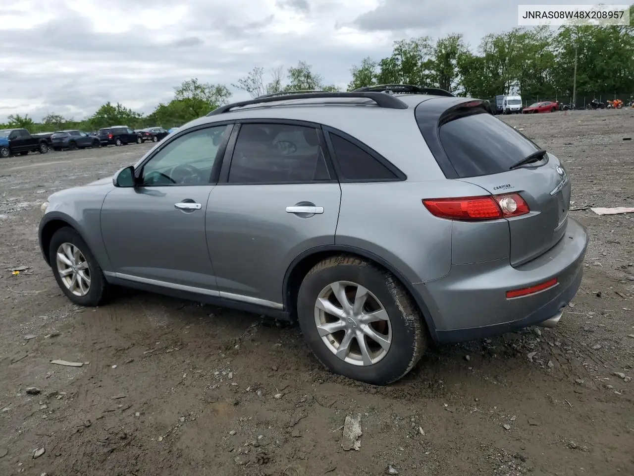 2008 Infiniti Fx35 VIN: JNRAS08W48X208957 Lot: 56516525