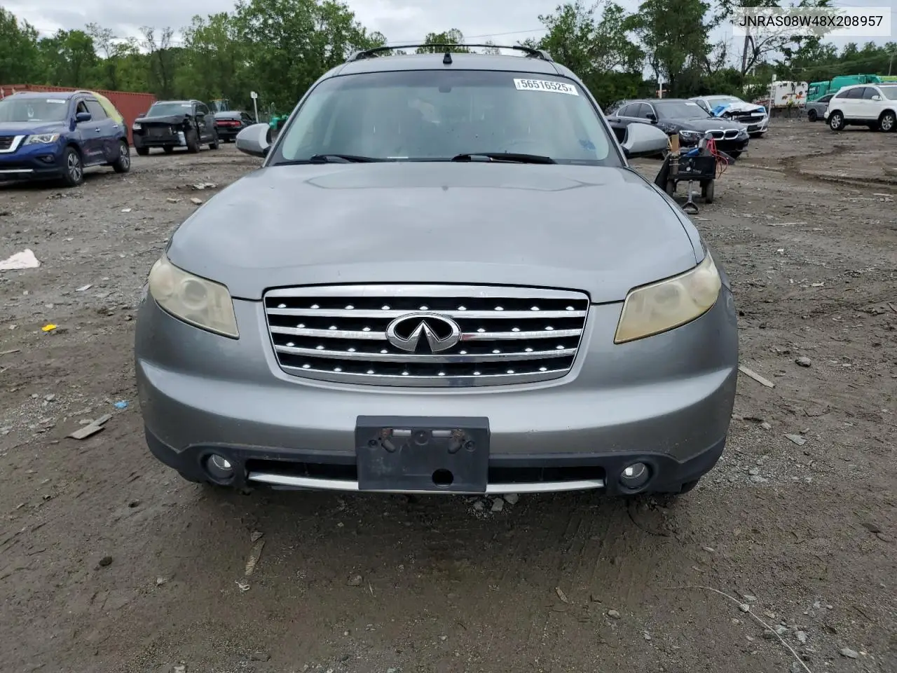 2008 Infiniti Fx35 VIN: JNRAS08W48X208957 Lot: 56516525