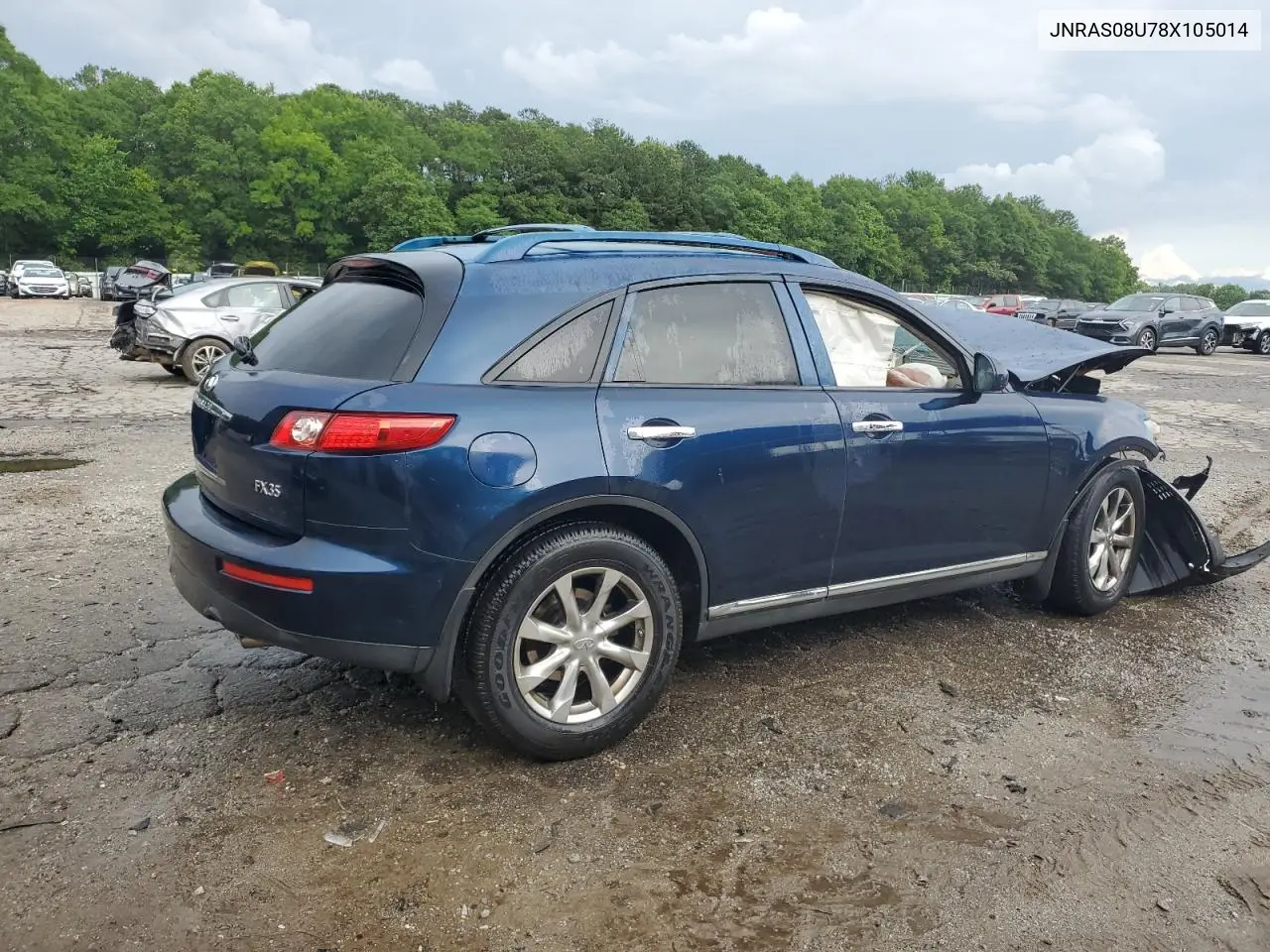 2008 Infiniti Fx35 VIN: JNRAS08U78X105014 Lot: 60155665