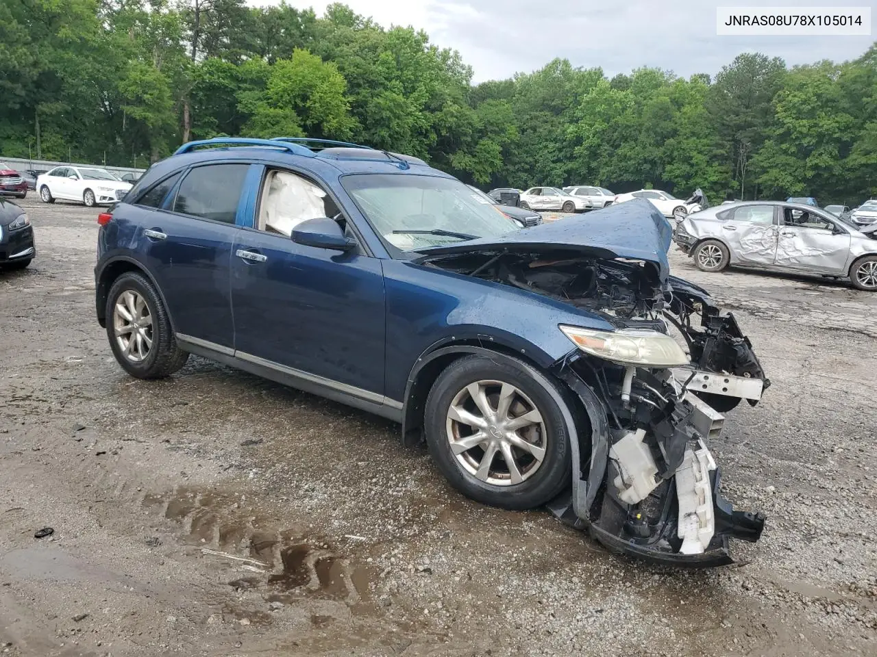 2008 Infiniti Fx35 VIN: JNRAS08U78X105014 Lot: 60155665