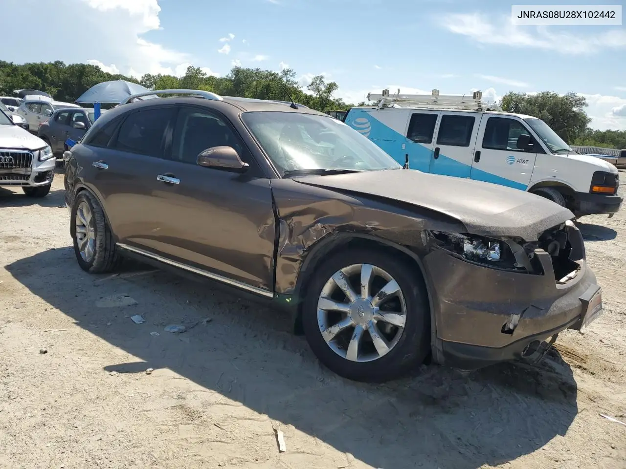 2008 Infiniti Fx35 VIN: JNRAS08U28X102442 Lot: 62188155