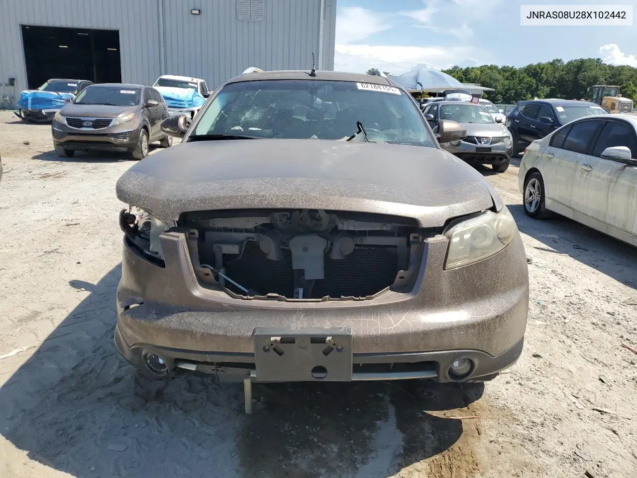 2008 Infiniti Fx35 VIN: JNRAS08U28X102442 Lot: 62188155