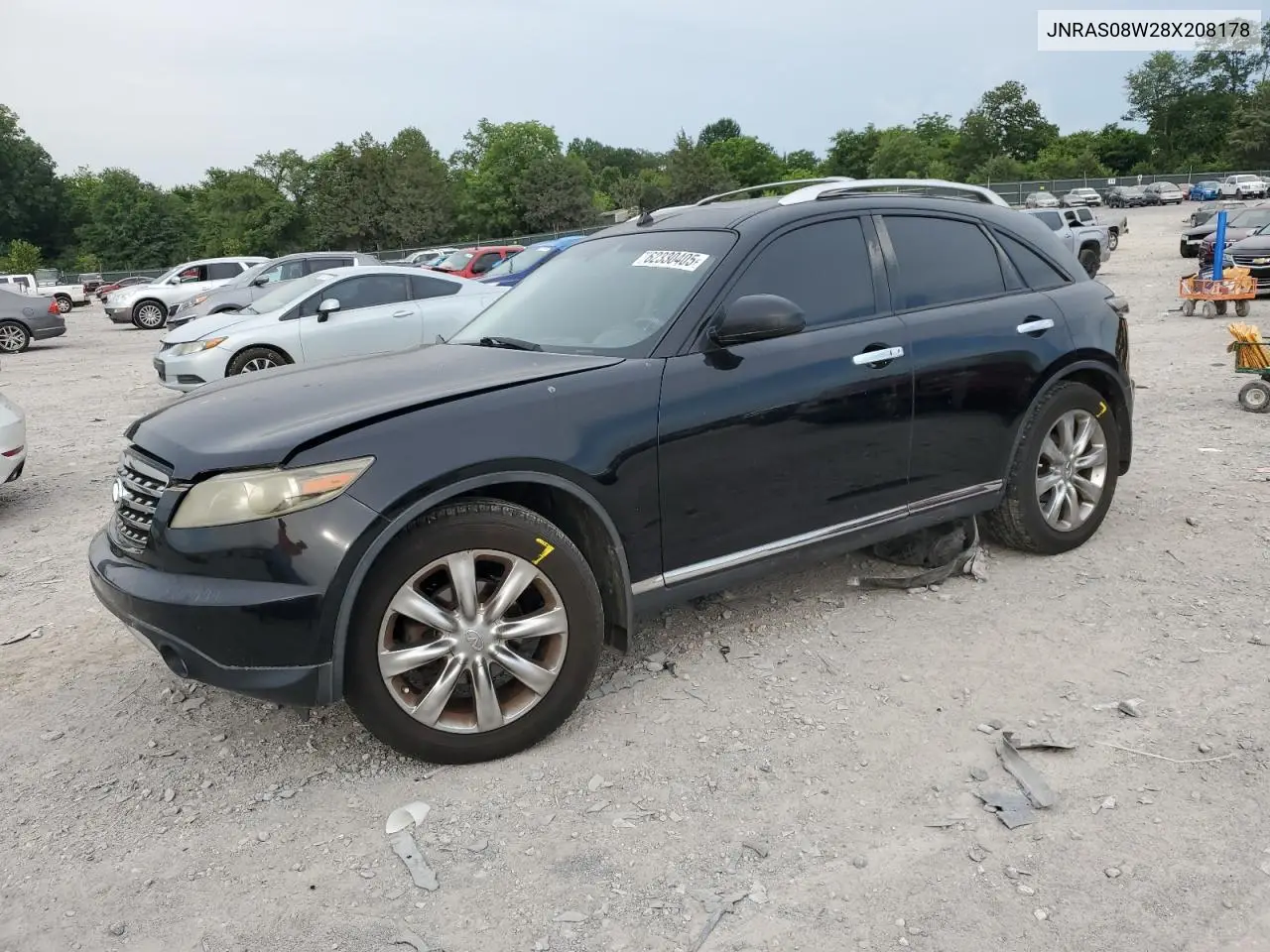 2008 Infiniti Fx35 VIN: JNRAS08W28X208178 Lot: 62330405