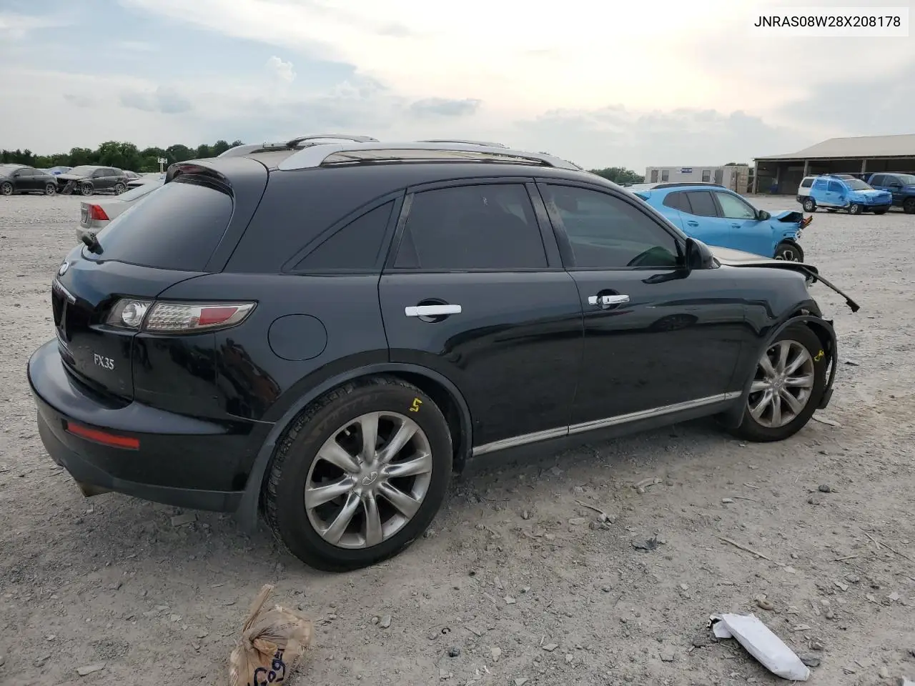 2008 Infiniti Fx35 VIN: JNRAS08W28X208178 Lot: 62330405