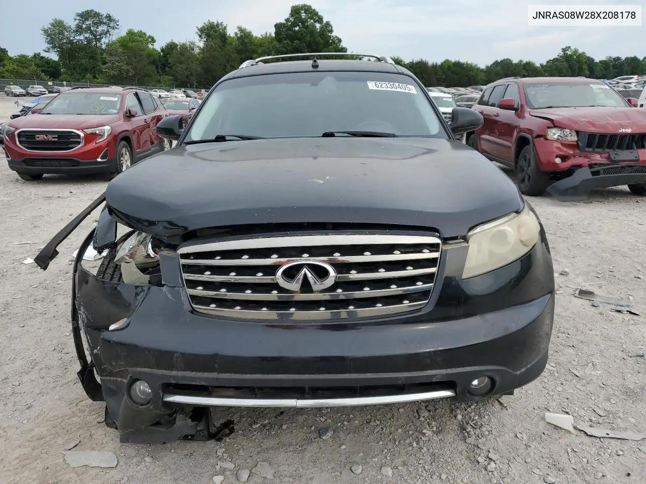 2008 Infiniti Fx35 VIN: JNRAS08W28X208178 Lot: 62330405