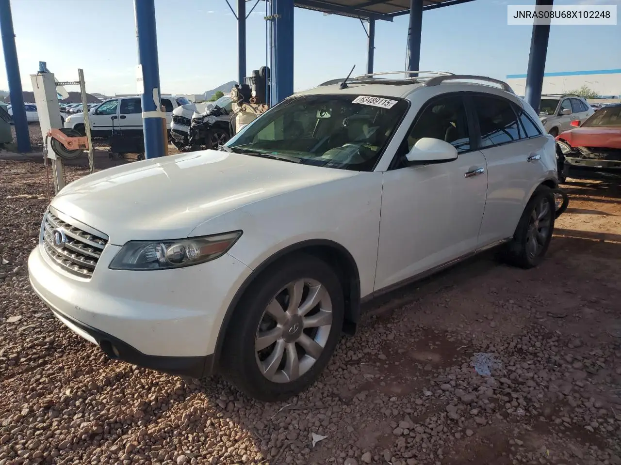 2008 Infiniti Fx35 VIN: JNRAS08U68X102248 Lot: 63489115