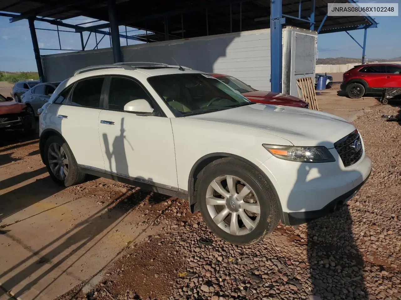 2008 Infiniti Fx35 VIN: JNRAS08U68X102248 Lot: 63489115