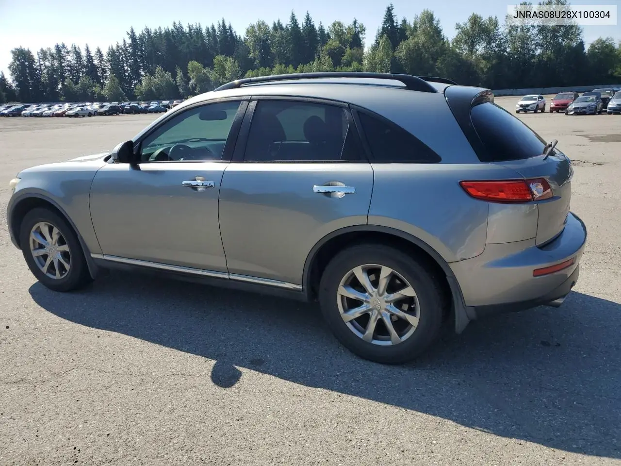 2008 Infiniti Fx35 VIN: JNRAS08U28X100304 Lot: 65820365