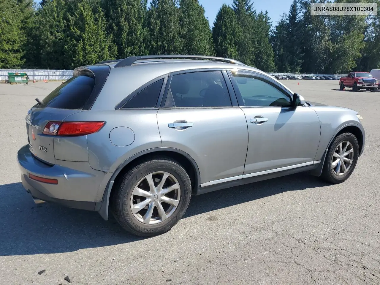 2008 Infiniti Fx35 VIN: JNRAS08U28X100304 Lot: 65820365