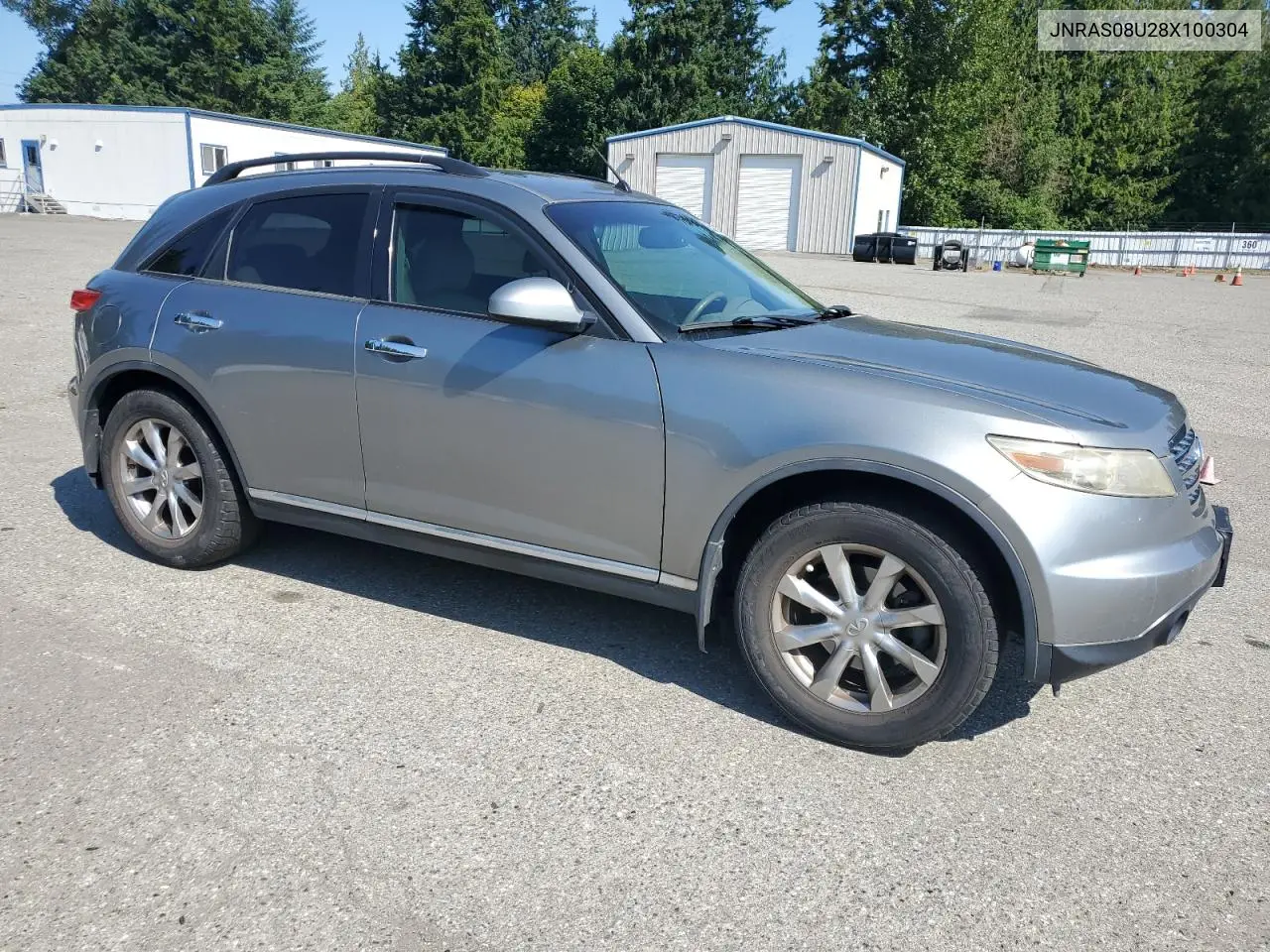 2008 Infiniti Fx35 VIN: JNRAS08U28X100304 Lot: 65820365