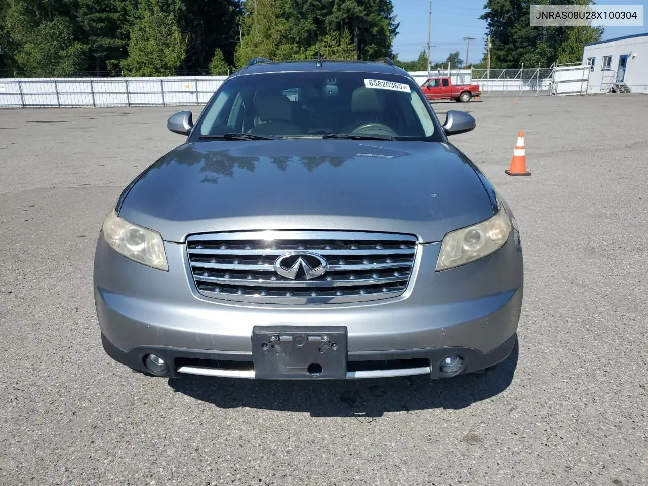 2008 Infiniti Fx35 VIN: JNRAS08U28X100304 Lot: 65820365