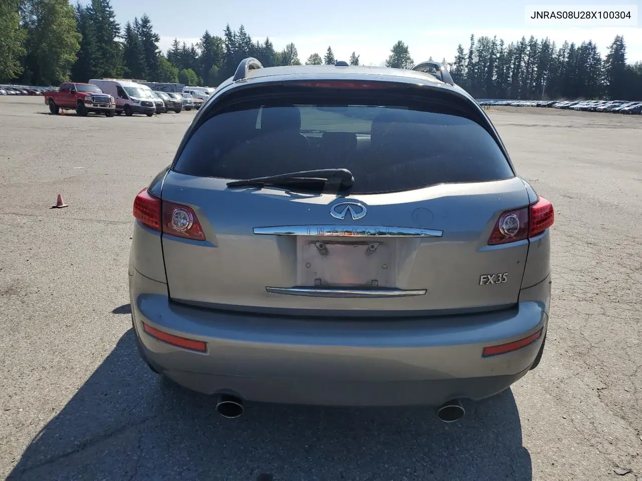 2008 Infiniti Fx35 VIN: JNRAS08U28X100304 Lot: 65820365