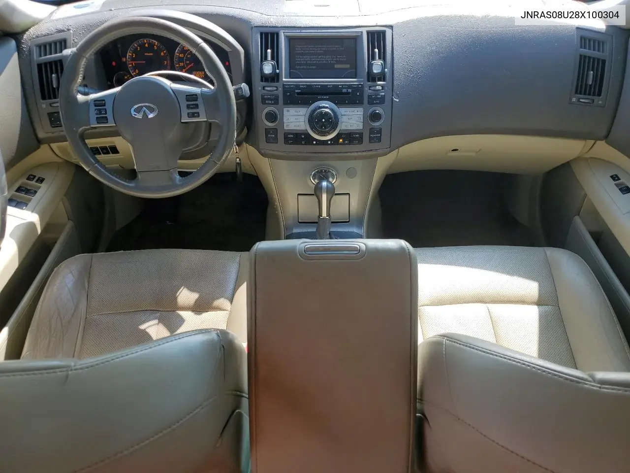 2008 Infiniti Fx35 VIN: JNRAS08U28X100304 Lot: 65820365