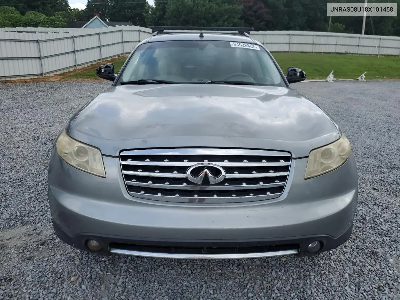 2008 Infiniti Fx35 VIN: JNRAS08U18X101458 Lot: 66104155