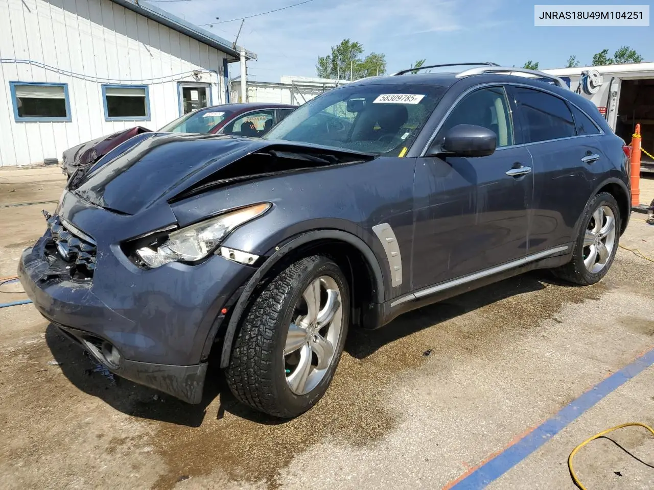 2009 Infiniti Fx35 VIN: JNRAS18U49M104251 Lot: 58309785