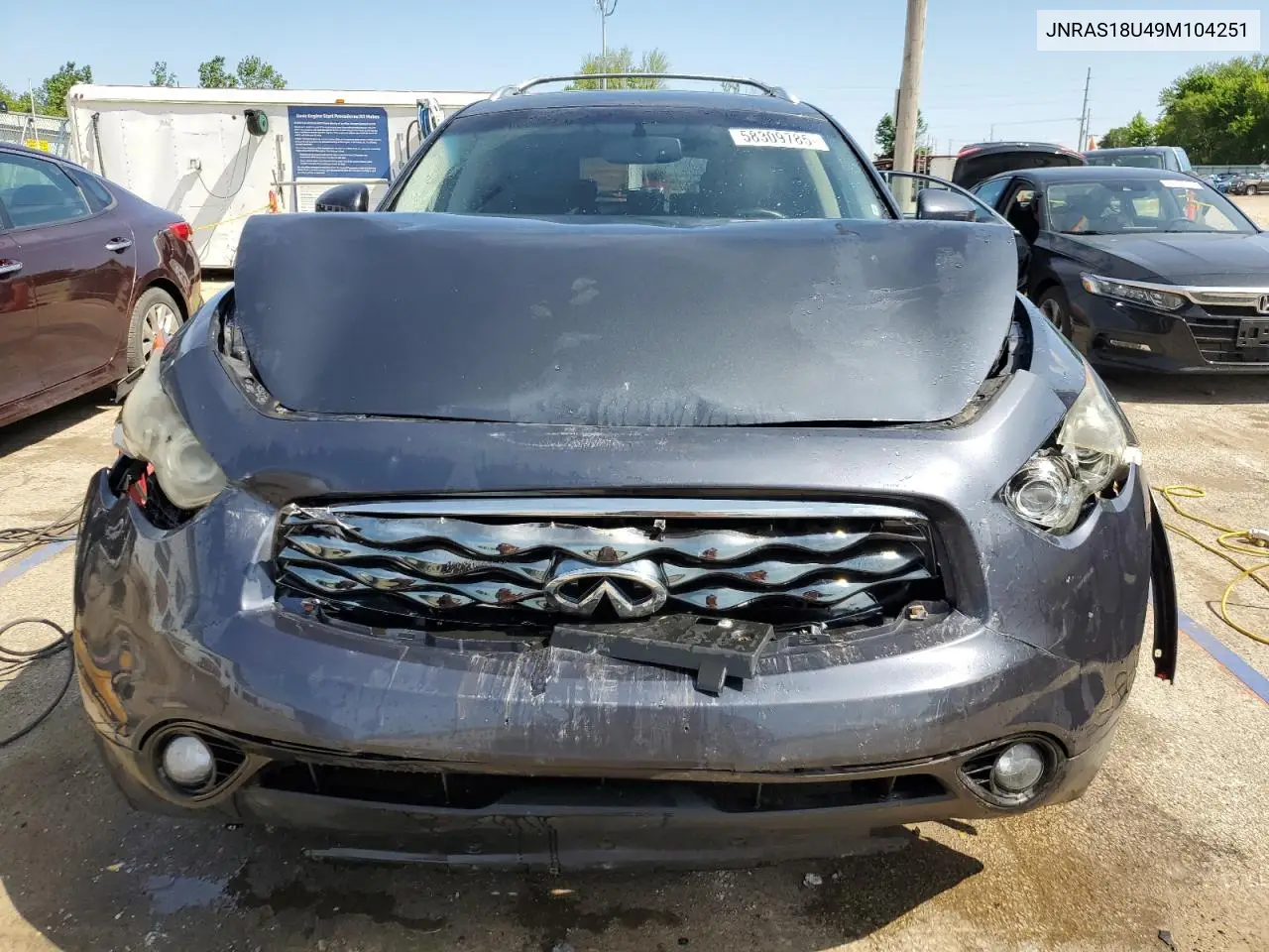 2009 Infiniti Fx35 VIN: JNRAS18U49M104251 Lot: 58309785
