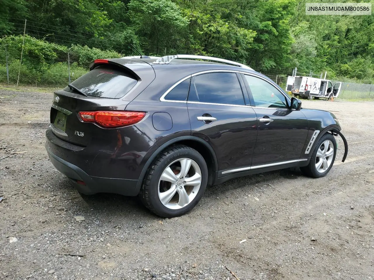 2010 Infiniti Fx35 VIN: JN8AS1MU0AM800586 Lot: 62133265