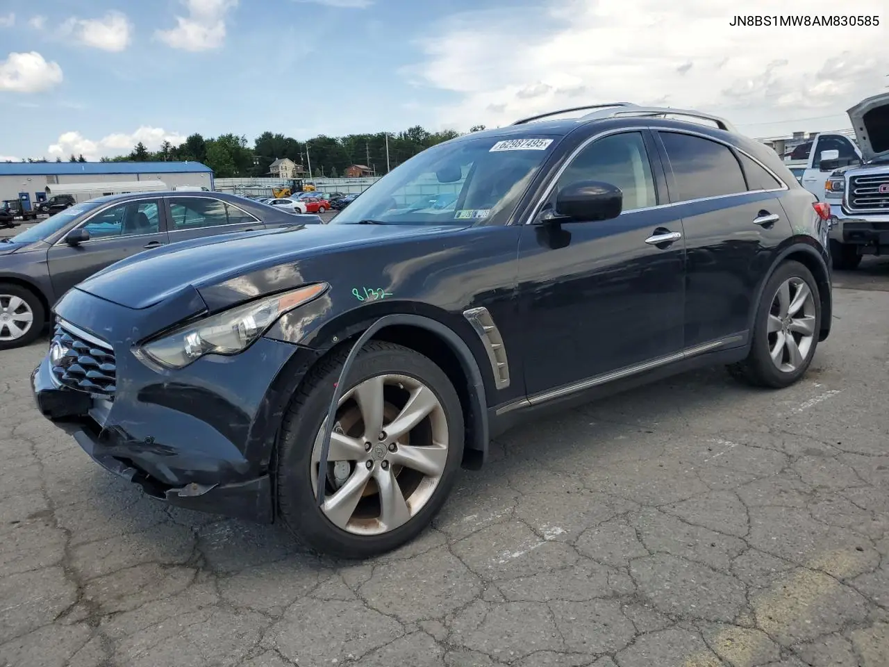 2010 Infiniti Fx50 VIN: JN8BS1MW8AM830585 Lot: 62987495