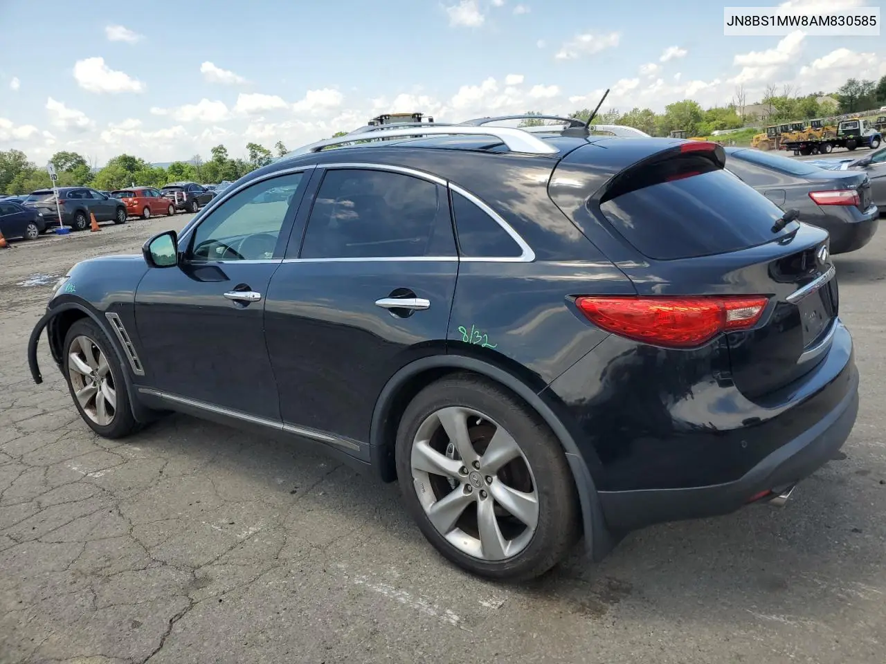 2010 Infiniti Fx50 VIN: JN8BS1MW8AM830585 Lot: 62987495