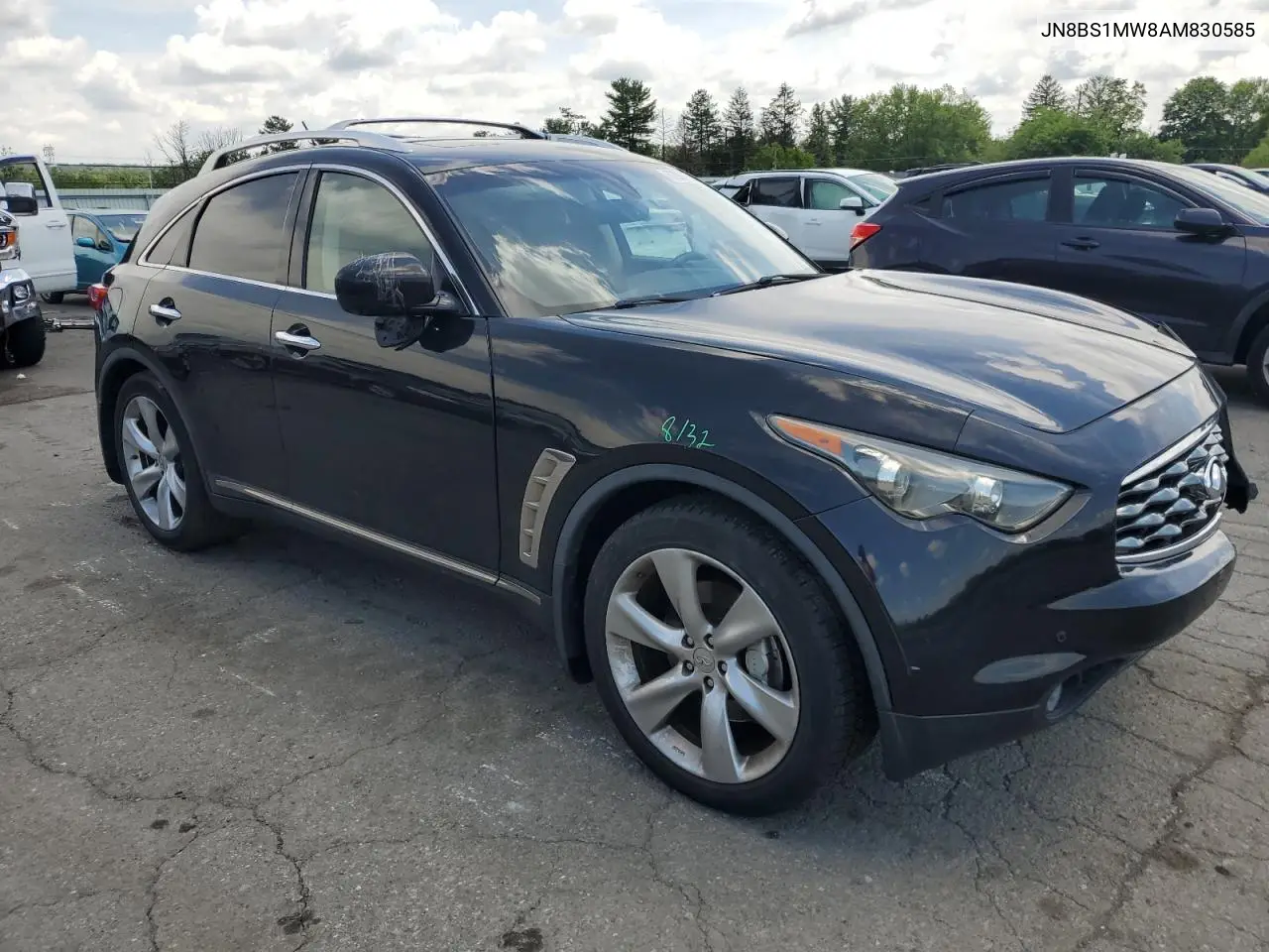 2010 Infiniti Fx50 VIN: JN8BS1MW8AM830585 Lot: 62987495