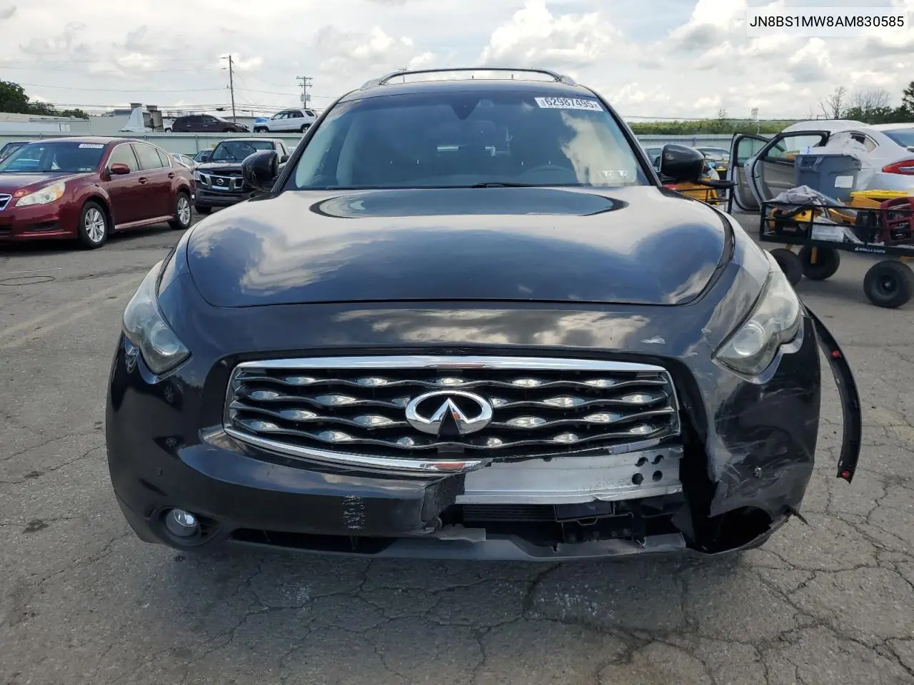 2010 Infiniti Fx50 VIN: JN8BS1MW8AM830585 Lot: 62987495