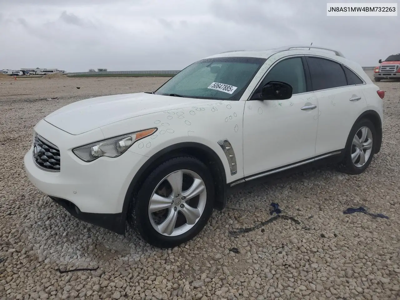 2011 Infiniti Fx35 VIN: JN8AS1MW4BM732263 Lot: 50647885