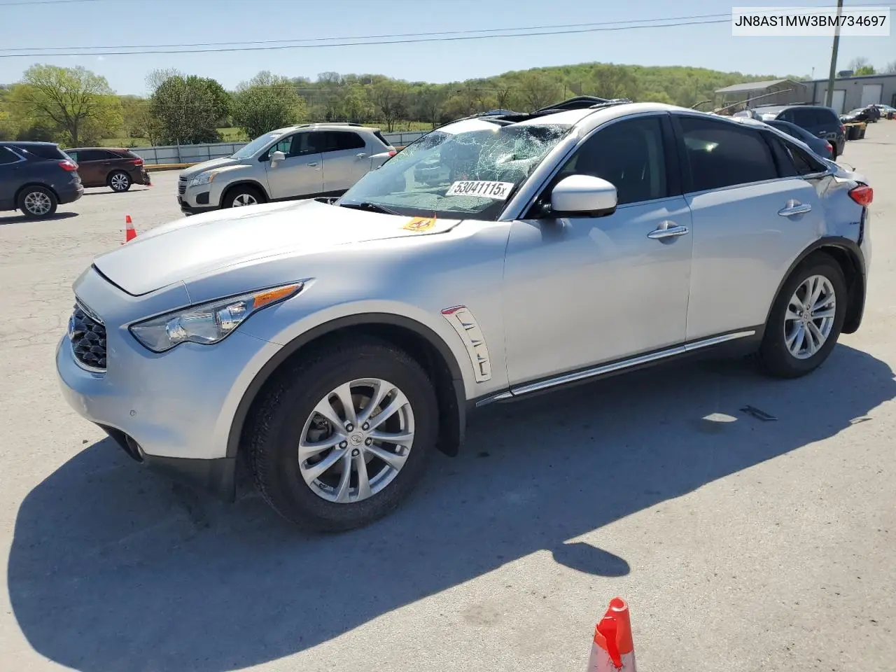 2011 Infiniti Fx35 VIN: JN8AS1MW3BM734697 Lot: 53041115