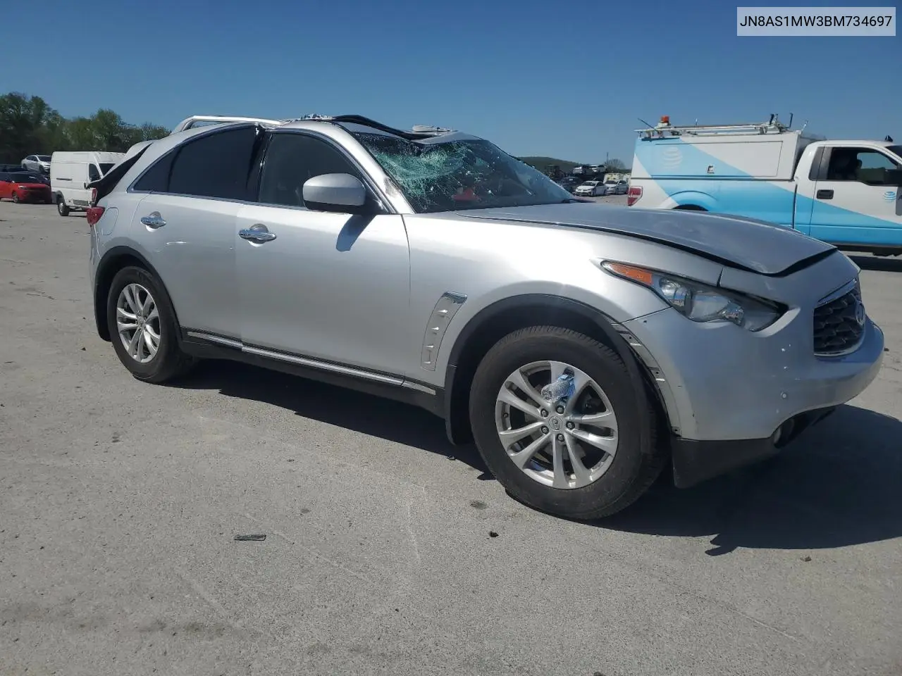 2011 Infiniti Fx35 VIN: JN8AS1MW3BM734697 Lot: 53041115