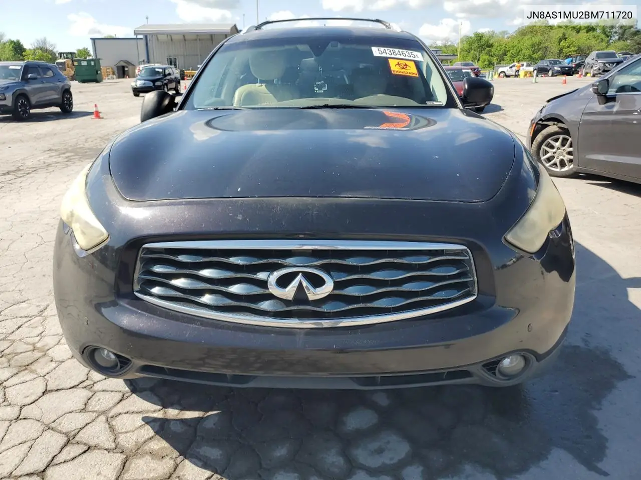 2011 Infiniti Fx35 VIN: JN8AS1MU2BM711720 Lot: 54384635