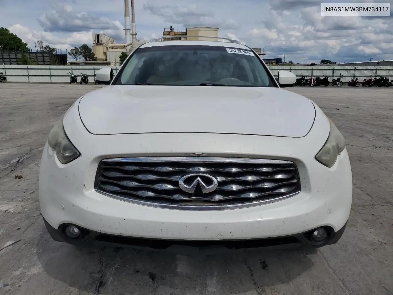 2011 Infiniti Fx35 VIN: JN8AS1MW3BM734117 Lot: 55298385