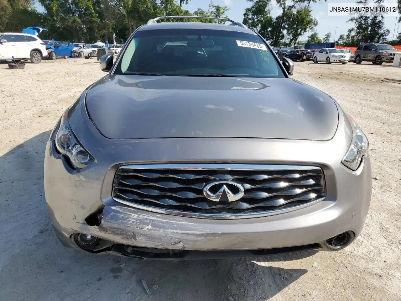 2011 Infiniti Fx35 VIN: JN8AS1MU7BM110612 Lot: 55739435