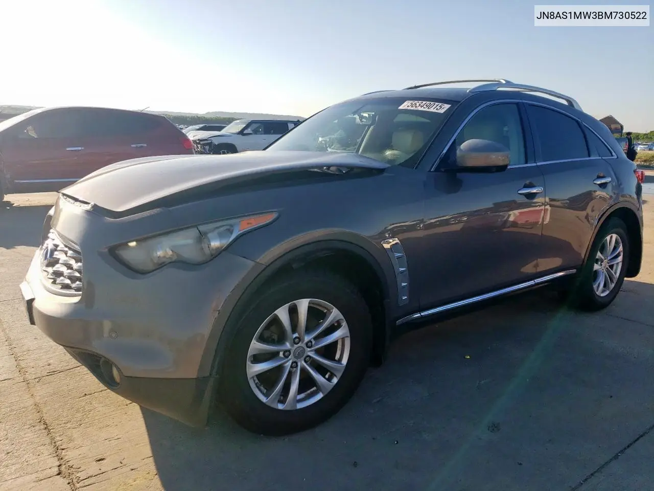 2011 Infiniti Fx35 VIN: JN8AS1MW3BM730522 Lot: 56349015