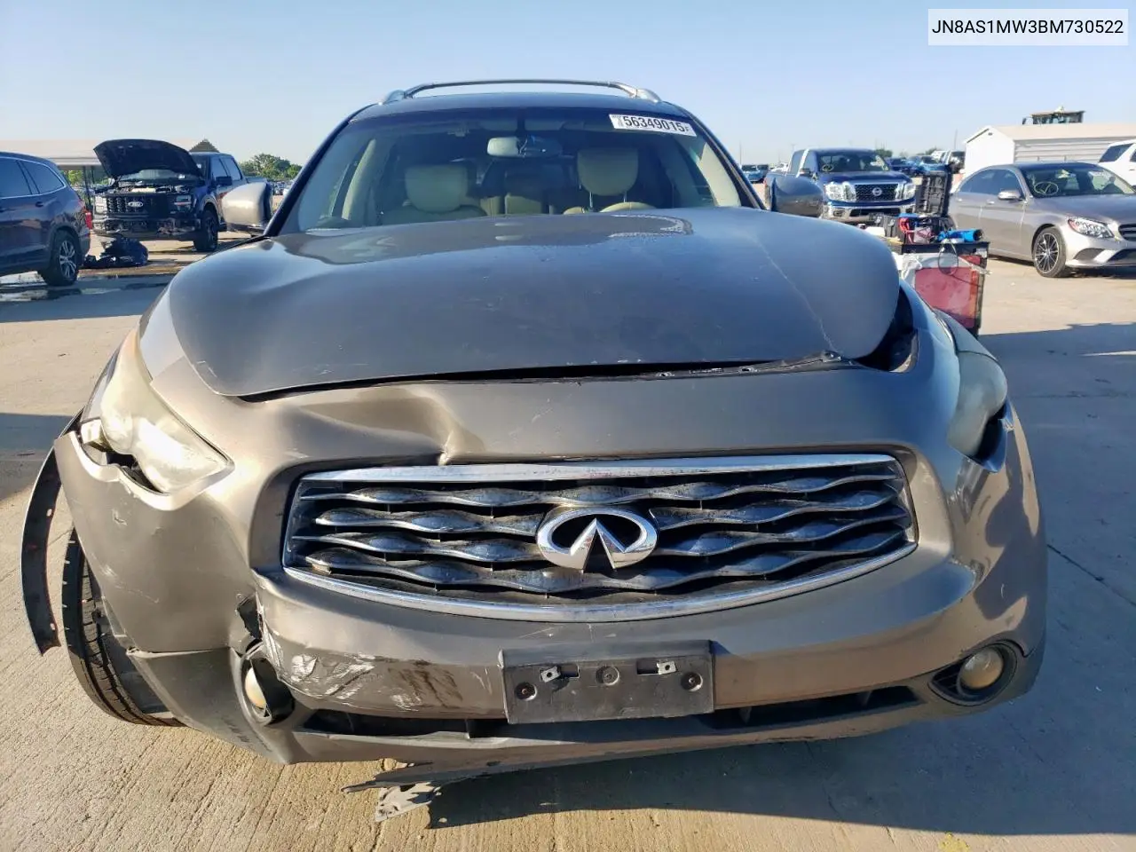 2011 Infiniti Fx35 VIN: JN8AS1MW3BM730522 Lot: 56349015