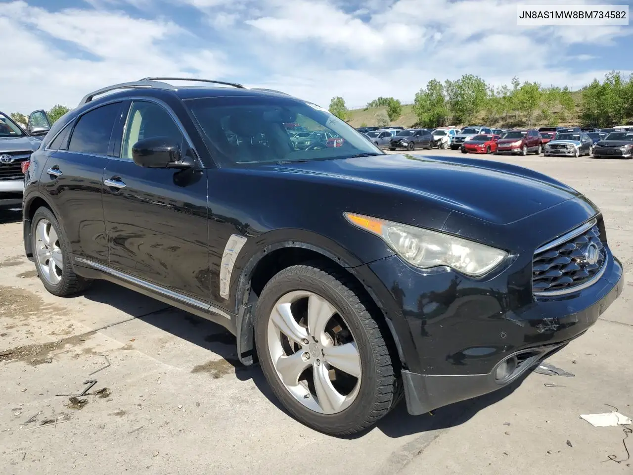2011 Infiniti Fx35 VIN: JN8AS1MW8BM734582 Lot: 56852125