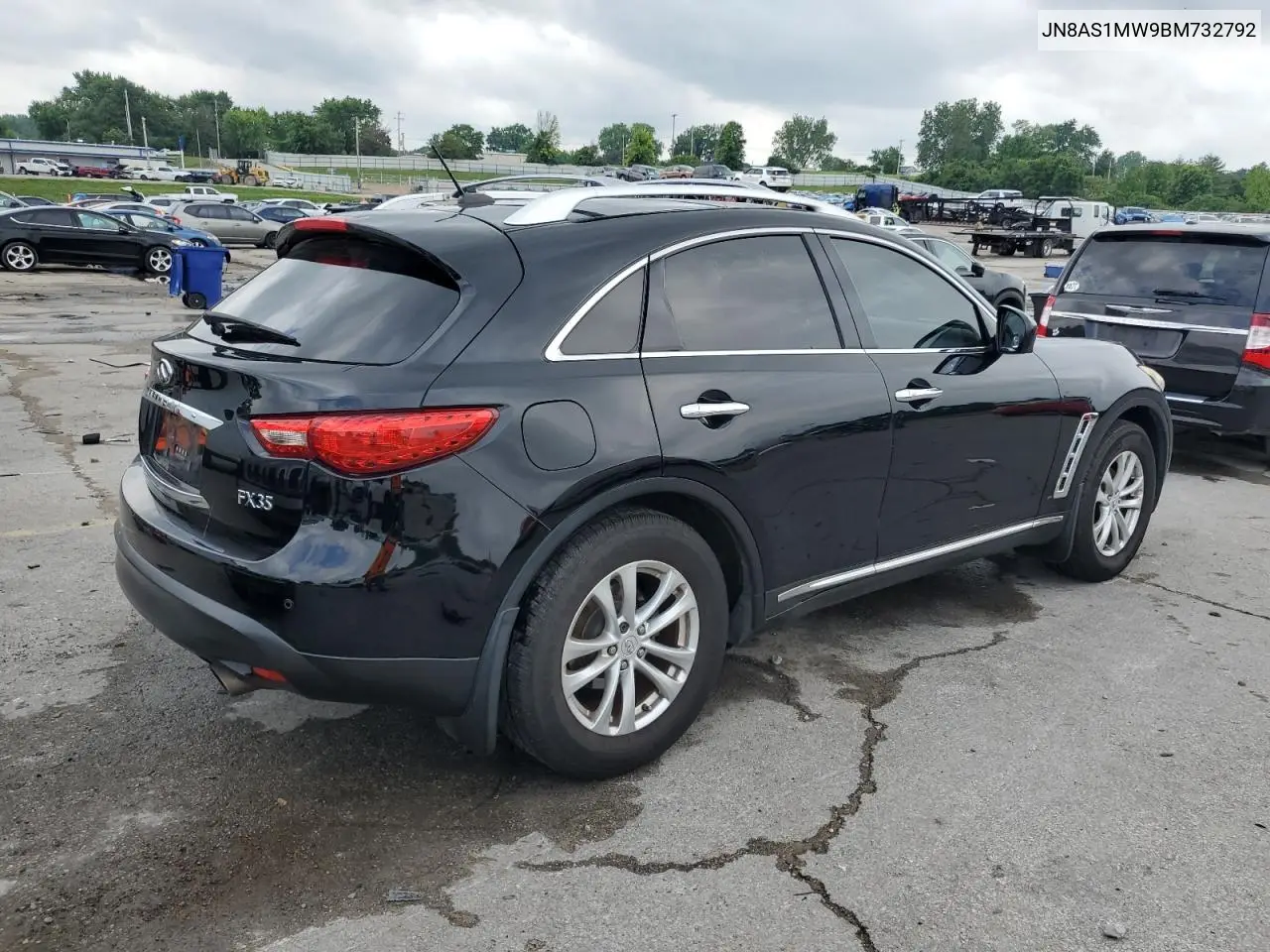 2011 Infiniti Fx35 VIN: JN8AS1MW9BM732792 Lot: 58779445