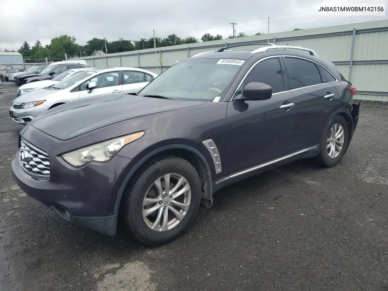 2011 Infiniti Fx35 VIN: JN8AS1MW0BM142156 Lot: 60468945