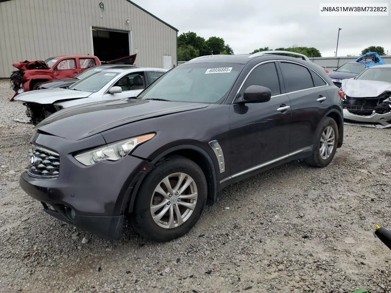 2011 Infiniti Fx35 VIN: JN8AS1MW3BM732822 Lot: 60936885