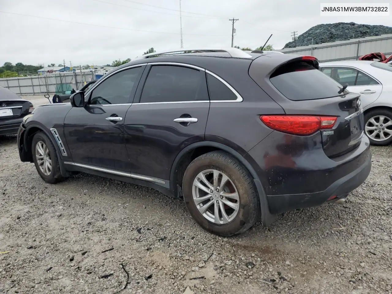 2011 Infiniti Fx35 VIN: JN8AS1MW3BM732822 Lot: 60936885