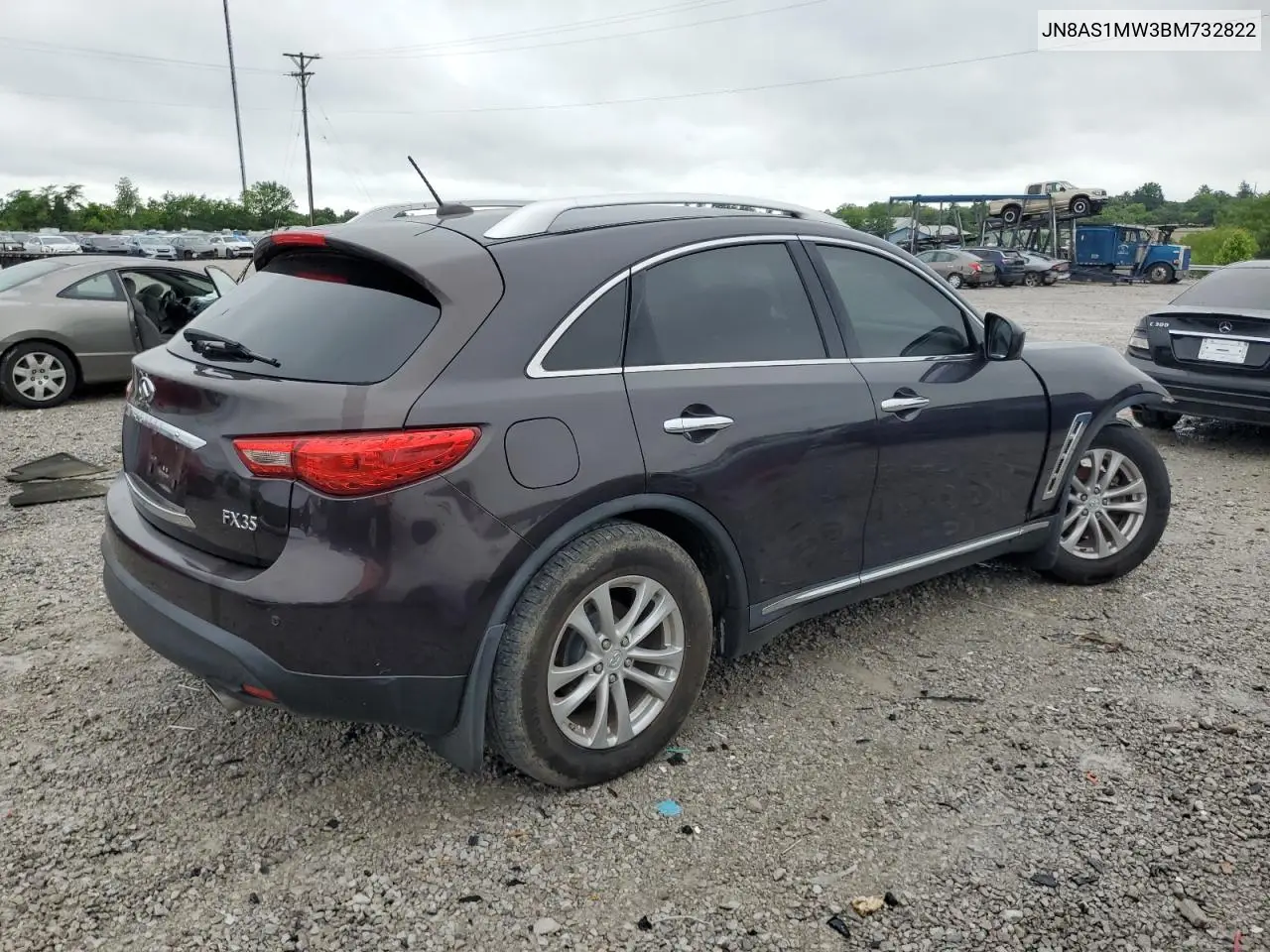 2011 Infiniti Fx35 VIN: JN8AS1MW3BM732822 Lot: 60936885