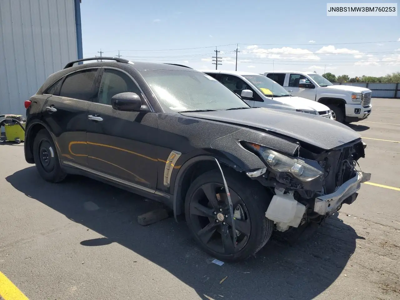 2011 Infiniti Fx50 VIN: JN8BS1MW3BM760253 Lot: 62412525