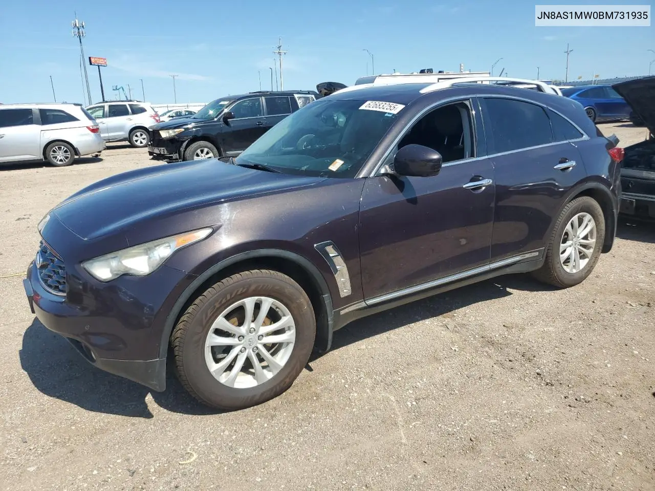 2011 Infiniti Fx35 VIN: JN8AS1MW0BM731935 Lot: 62683255