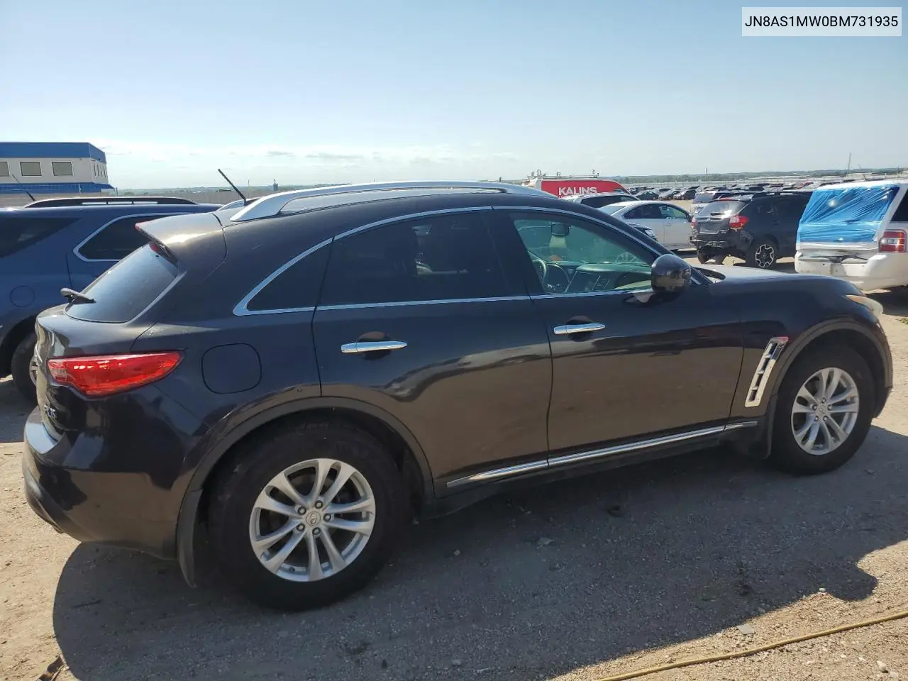 2011 Infiniti Fx35 VIN: JN8AS1MW0BM731935 Lot: 62683255