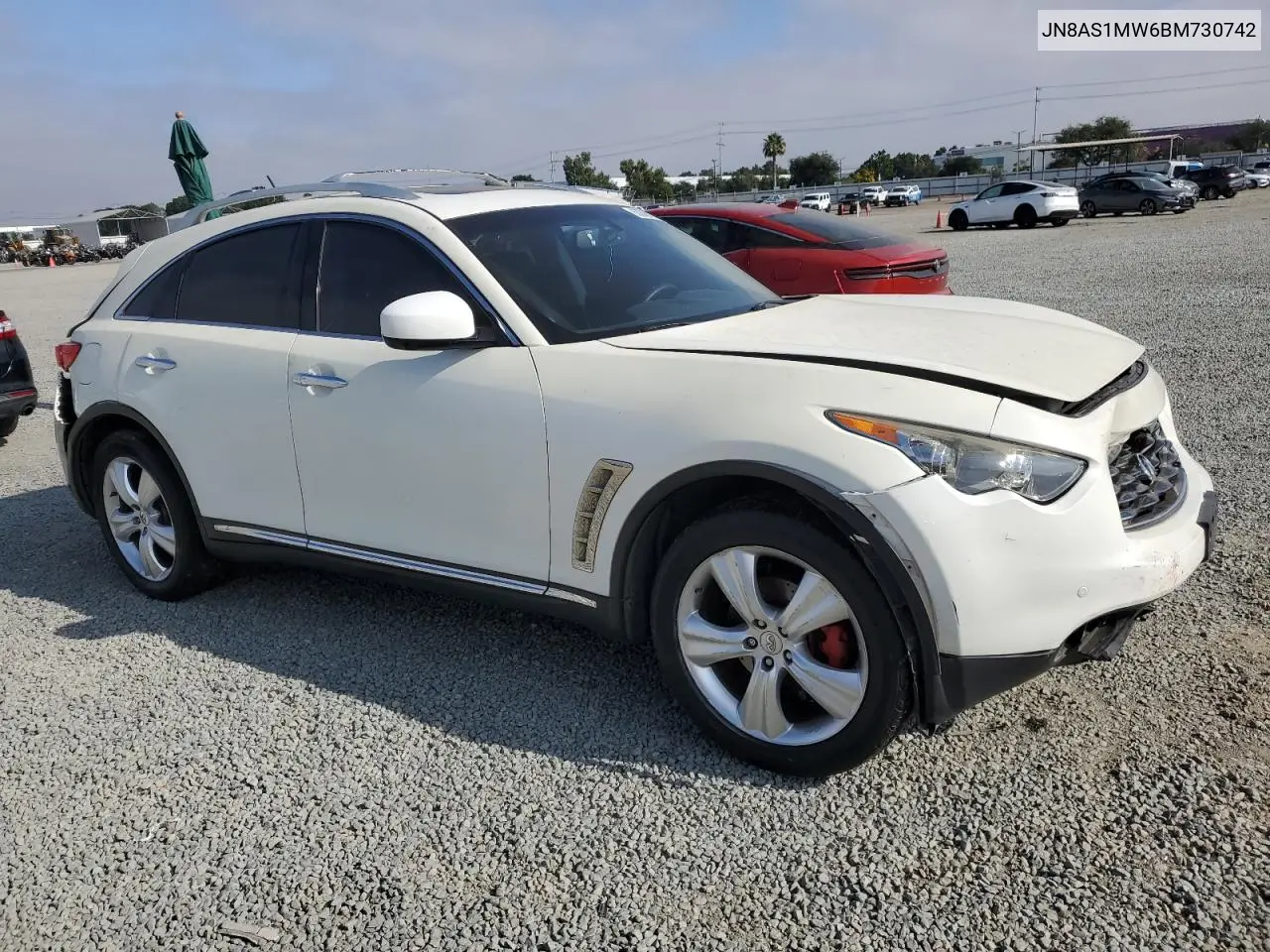 2011 Infiniti Fx35 VIN: JN8AS1MW6BM730742 Lot: 63006515