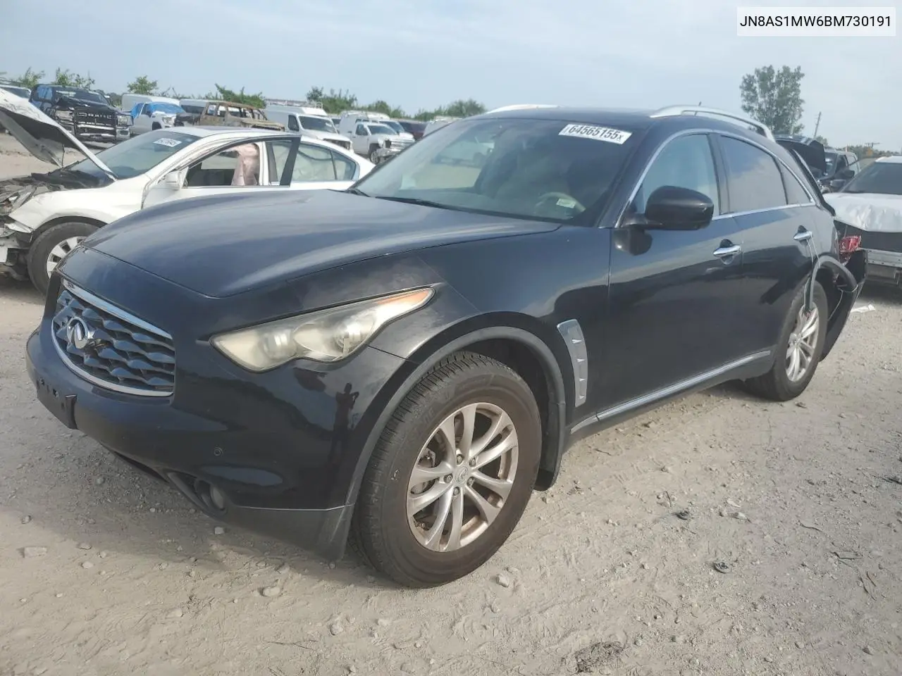 2011 Infiniti Fx35 VIN: JN8AS1MW6BM730191 Lot: 64565155