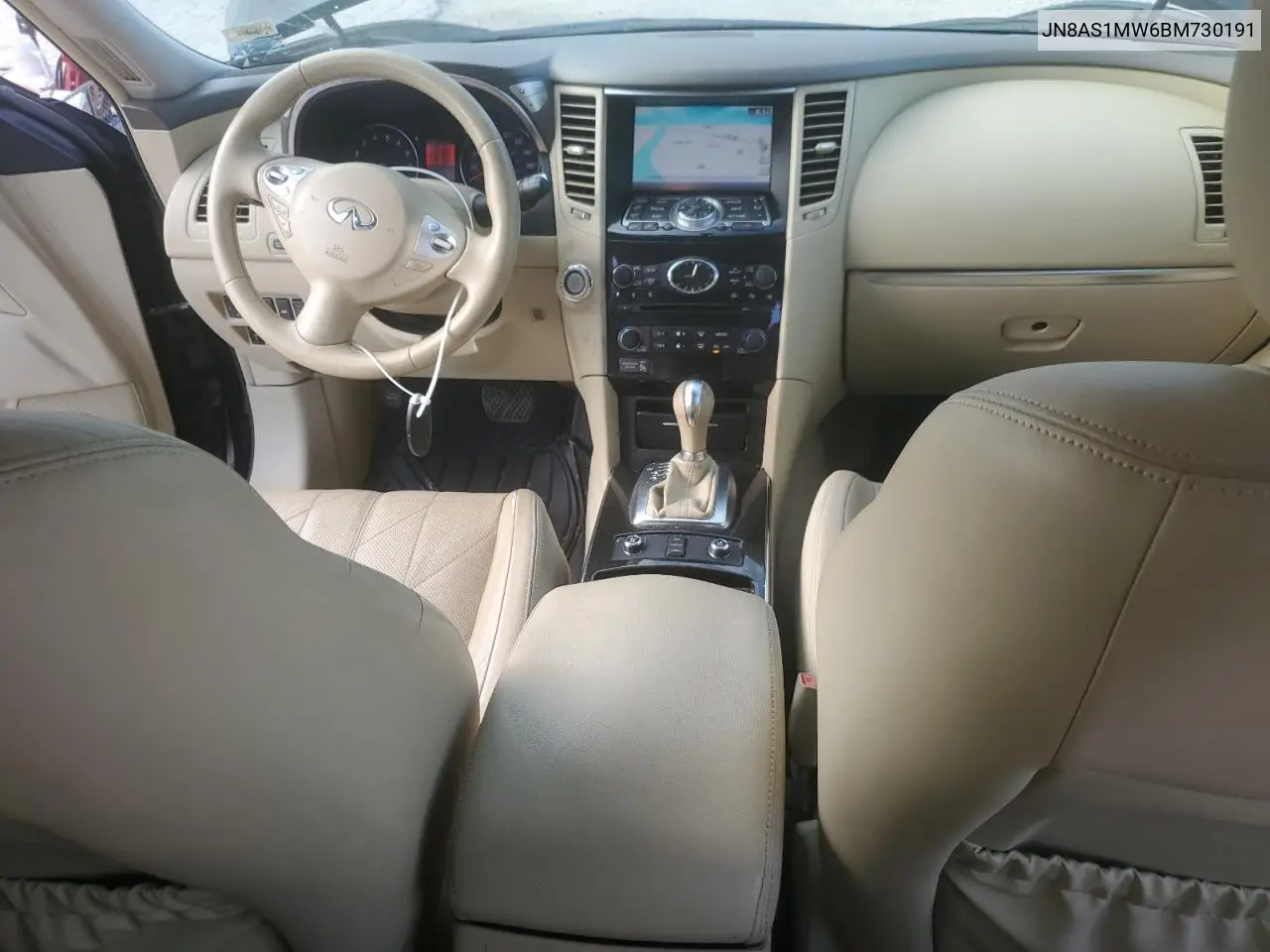 2011 Infiniti Fx35 VIN: JN8AS1MW6BM730191 Lot: 64565155